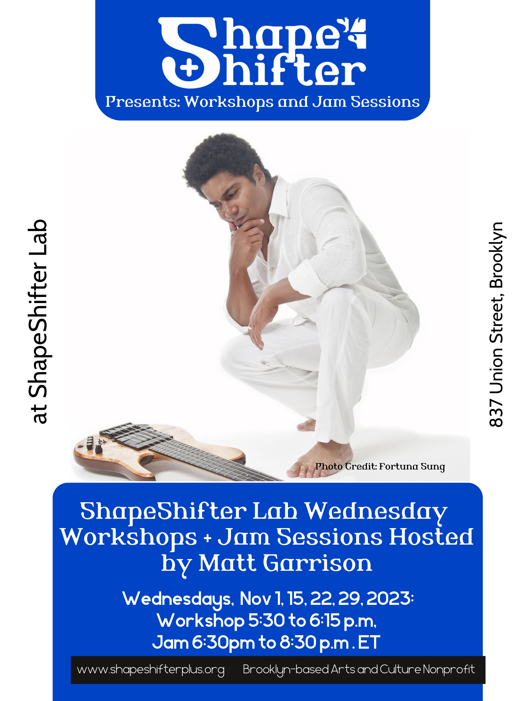 Matt Garrison Workshop & Jam Session Nov 2023